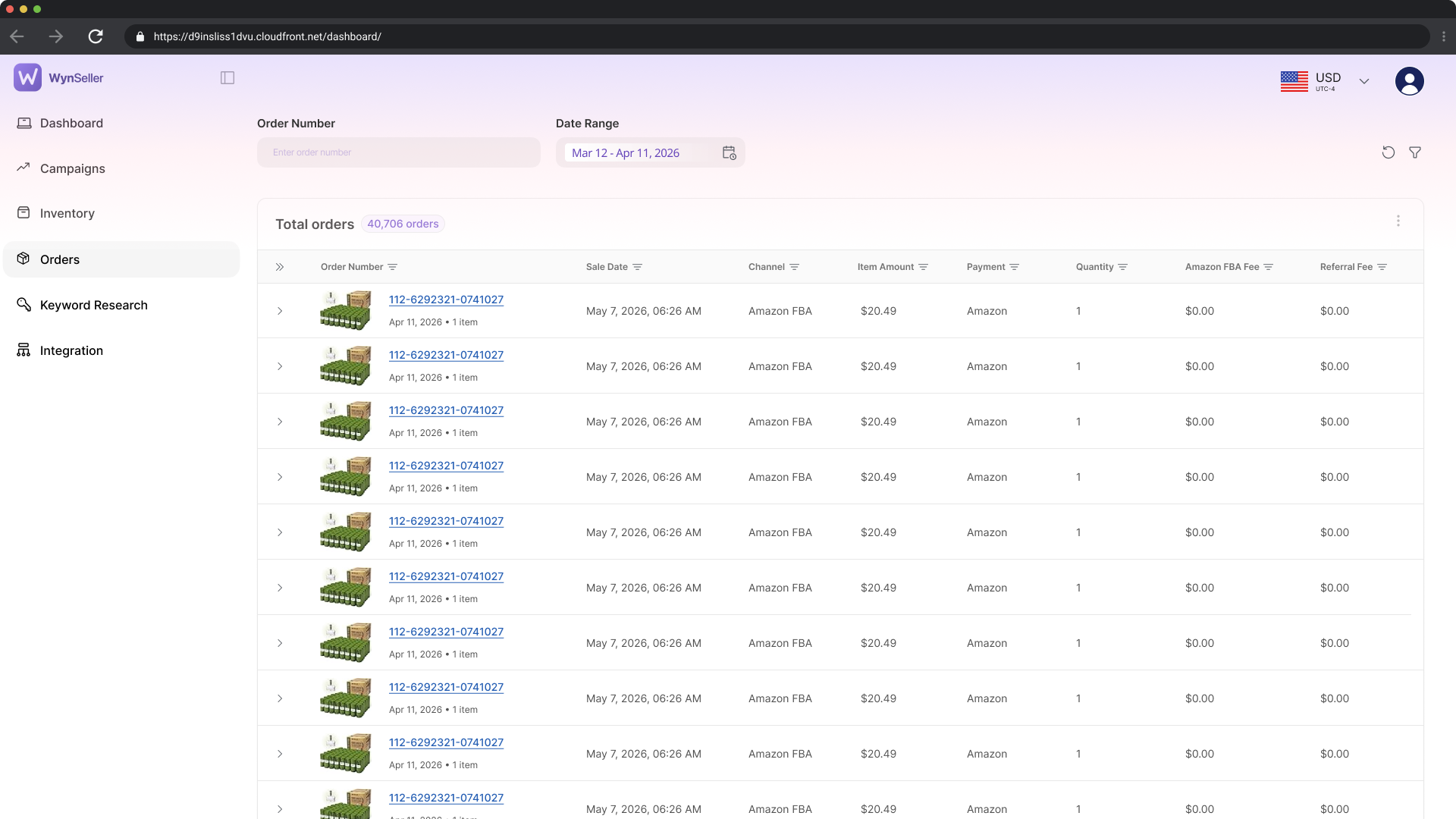 WynSeller multi-channel orders